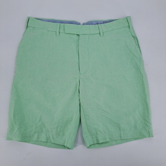 Polo by Ralph Lauren Other - Polo Ralph Lauren Shorts Mens 36 Cotton Mint Green Oxford Flat Front Chino 9"